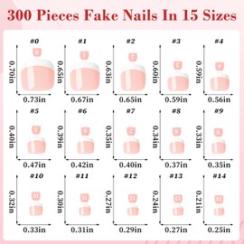 240pc White French Tip Press on Toenails Women Fake Toe Nail Kit, Nude Pink Toe Nails Press ons Nail Short Square Glue Toenail Acrylic Toes Nails Tips French Fake Toenail Tip Stick False Feet Toes