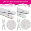 Limas de Bloque de Uñas Lavables, 6 Piezas Doble Cara