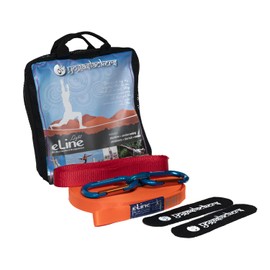 YogaSlackers Slackline for Yoga and Balance training eLine 50 foot with included anchor strap