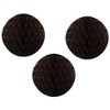 3-pack 5 Inch Honeycomb Tissue Paper Balls (Brown)