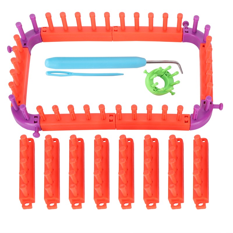 Knitting Loom Set Plastic Flexible Multifunctional Yarn Weaving Tool Accessories