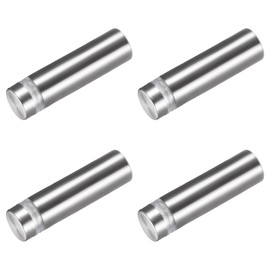 METALLIXITY Drawing Spacer Screws (12 x 43 mm) 4 Pieces Stainless Steel Advertising Screws Glass Acrylic - for Picture Frame Signs Display
