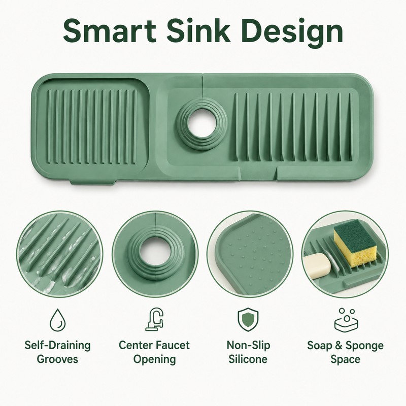 Large Silicone Draining Mat