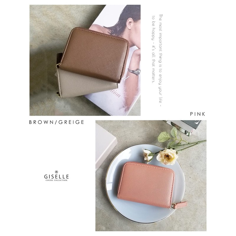 Giselle Wallet Mini Wallet, Card Case, Prevents Bills from Breaking,