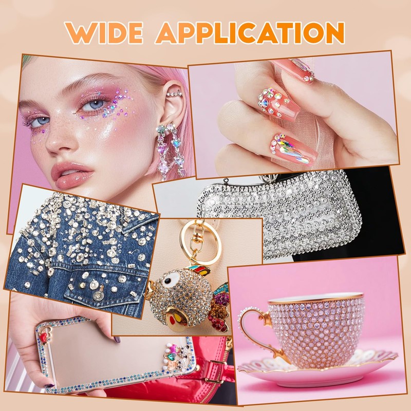 32000Pcs Bedazzler Kit with Rhinestones, Bedazzling Kit 40 Colors 3mm