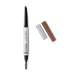 KIKO MILANO – Lápiz automático para cejas | Lápiz automático para cejas esculpidas | Maquillaje última intervensión de crueldad | Lápiz de cejas profesional | Fabricado en Italia, morenas