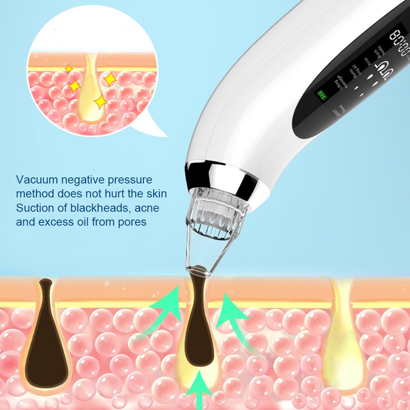 Electric Facial Pore Cleansing Remove Blackhead Acne Vacuum Suction Instrument