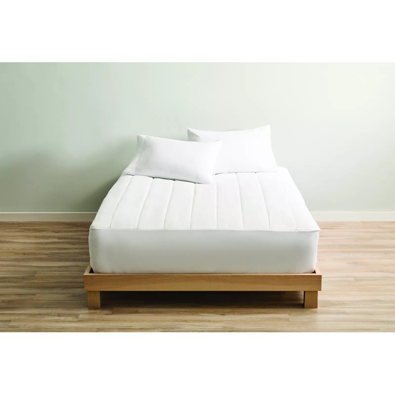 Sunbeam Restful Quilted Heated Mattress Pad 10-Heat Settings, Queen White