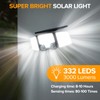 UME Solar Outdoor Lights 332 LED 7000K, Super Bright Motion