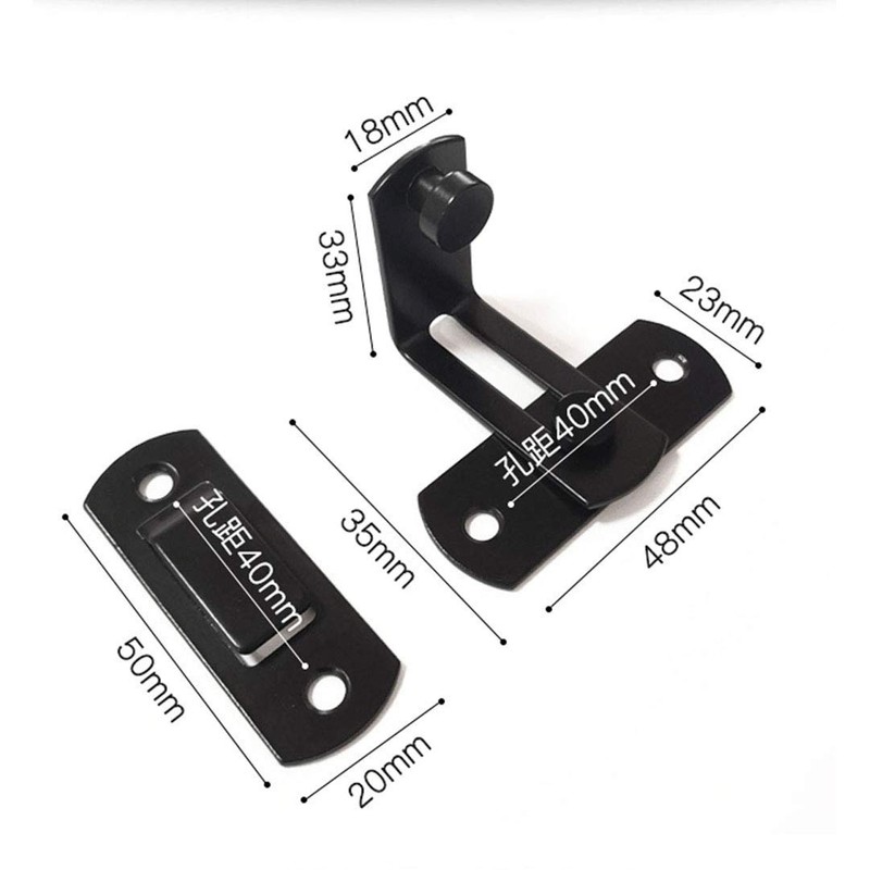 90 degree mobile door, right angle buckle, privacy lock, inner