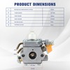 Powtol SS30 CS30 Carburetor fits Homelite Ryobi BC30 CS26 SS26