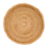 IGNPION Rattan Storage Bowl Woven Fruit Basket Round 26cm Bread
