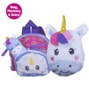 Zipstas Families 3-in-1 Girls Sleepover Bag Reversible Backpack Cuddly Unicorn