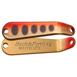 SMITH LTD Spoon, Back & Force, 0.2 oz (5 g), Red P Black, RDPBK #22 Lure