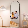 GlasFlength 64"x21" Arched Full Length Mirror, Elegant Full Body Mirror