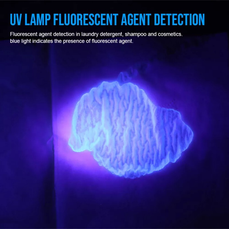 Trustfire 365nm UV Flashlight 3000mW Ultraviolet Torch Rechargeable Waterproof