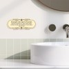 Signs ByLITA Designer Please Do Not Flush Etiqutte Sign(Brushed Gold)