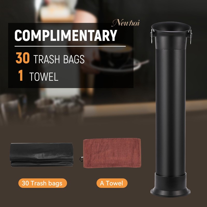 Newhai Espresso Coffee Knock Box for Commercial Use, with 30