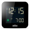 Braun Digital Travel Alarm Clock Snooze Function Compact Size Negative