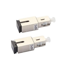 2 Pack 5dB SC Fiber Optic Attenuator, Single Mode Fixed in-Line Fiber Attenuator, SM SC/UPC Male to Female, dB Options: 3dB, 5dB, 7dB, 10dB