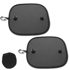 2 Pcs Car Window Shades for Baby – Reusable Sun Shade with Static Cling, UV Protection Car Sun Shades for Side Windows, Easy Install Sunshade for Baby and Kids