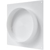 Vent Systems 6" inch Air Vent Duct Connector Flange Straight