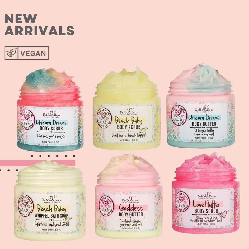 Bella Bear Exfoliating Body Scrub - Esmalte Hidratante Veg