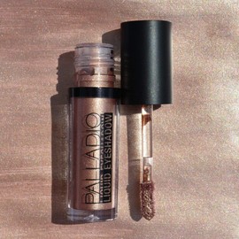 Palladio Liquid Eyeshadow Creamy Shimmer Formula that Adheres Instantly to Eyelid with Flexible Applicator Stick for Over 8 Hours Smudge and Wrinkle Free Wear Sunstone