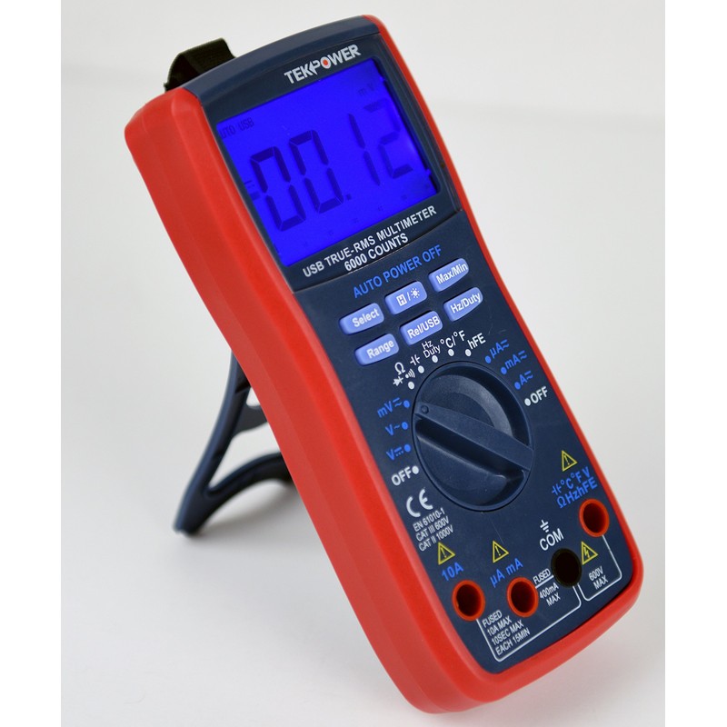 Tekpower Smart Meter TP5000 6000 Counts True RMS Multimeter with
