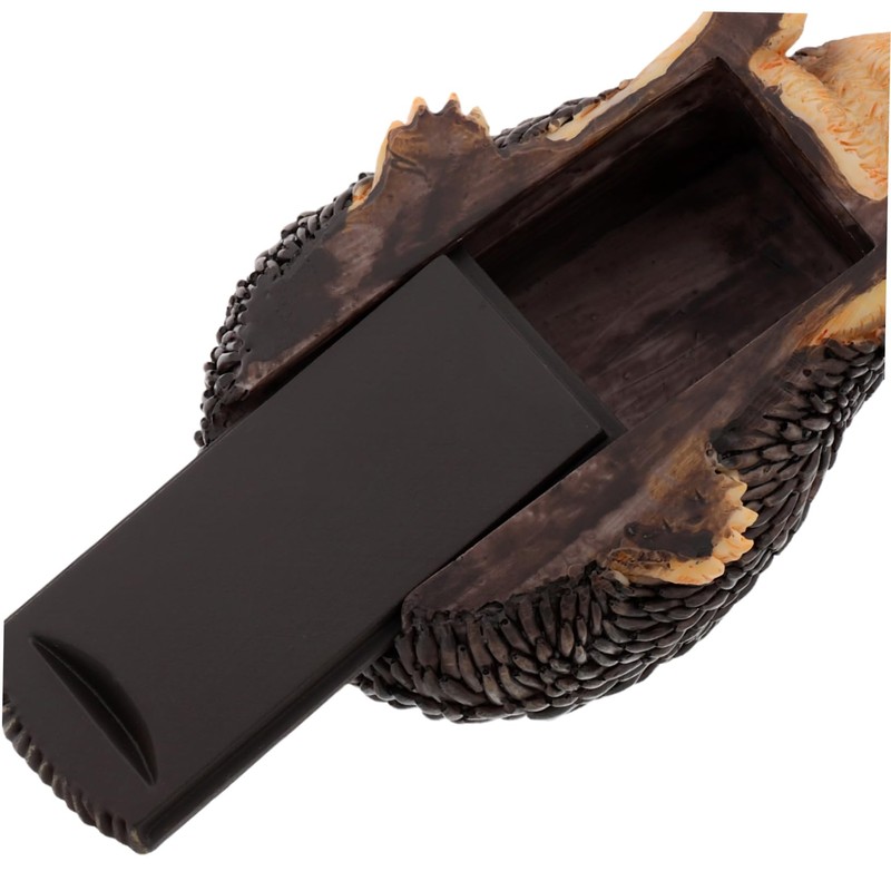 Operitacx Hedgehog Key Box Small Garden Statue House Key Hider