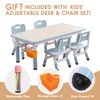 JIAOQIU Kids Table and Chair, Toddler Table and Chair Set,