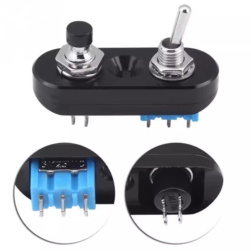 CXINCFBFUSH Motorcycle Micro Horn Switch Handle Switch 3 Position ON-OFF-ON