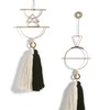 Lindo macramé para colgar en la pared de latón con