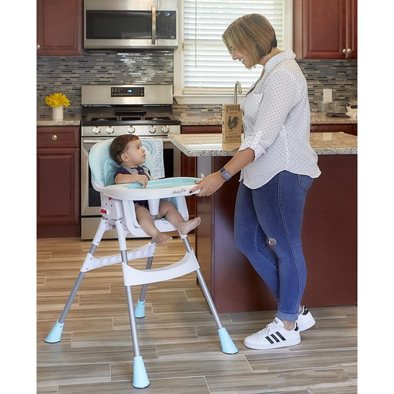 Dream On Me Portable 2-in-1 Tabletalk High Chair, Convertible Compact