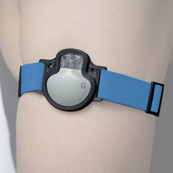 DiaBrothers Enlite Fixing Strap with Adjustable Bracelet - Holder: Black