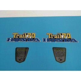 HONDA CT70 TRAIL70 1976 FRAME  DECAL GRAPHIC SET (#H61)