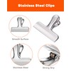Gorffy 10PCS Bull Paper Clips, 55mm & 76mm Metal Binder