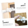 STOBAZA 4 Pcs Curtain Rod Brackets White No Drill Easy