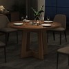 Round Dining Table for 4, Wooden Dining Room Table, Circle