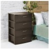 Sterilite 4 DRAWER WIDE WEAVE TOWER Durable Plastic Storage Spacious