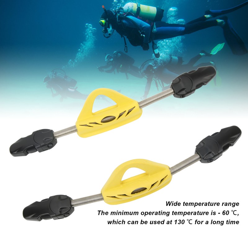 Scuba Diving Stainless Steel Spring Fin Strap with Quick Release