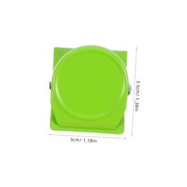 LABRIMP 6pcs Colorful Magnetic Clips for Refrigerator and Office Bright Metal Fridge Magnet Paper Holders Vibrant Colors Easy to Use Decorative Clamps for Notes Photos and Organization