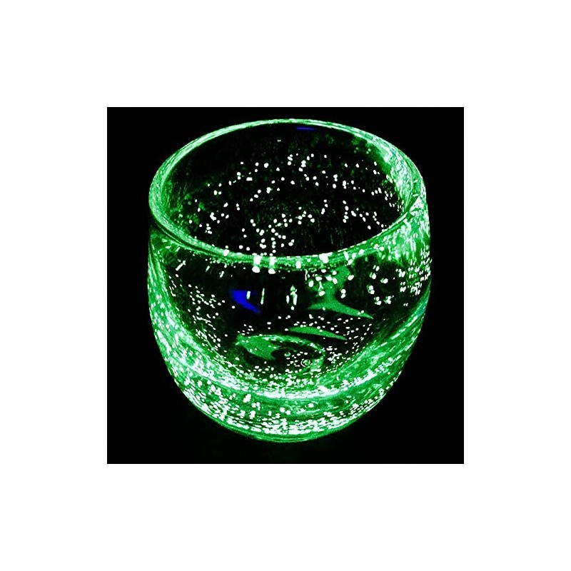 Kubakasaya Ryukyu Glass Ryukyu Glass Cold Tea Glass with Fluorite