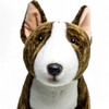 Carl Dick Pitbull sitting brown 30cm. Plush Toy, Soft Toy,