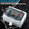 Push Button Switch IP67 Outdoor Waterproof Button Switch Box Green/Yellow/Red
