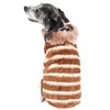 Pet Life Luxe 'Tira-Poochoo' Tiramisu Patterned Mink Dog Coat Jacket