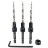 FTG USA Countersink Drill Bit Set for Wood with Tapered