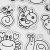 8 Pieces Shrink Wrap, Pattern Plastic Faux Sheets, Cute Animal