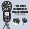 Digital Anemometer,Handheld Wind Speed Meter,Airflow Gauge Measures Wind Velocity Temperature