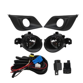 pathfindery For 15-16-2018 Nissan Murano Clear Lens Fog Lights Lamps W/ Bezel&Switch&H